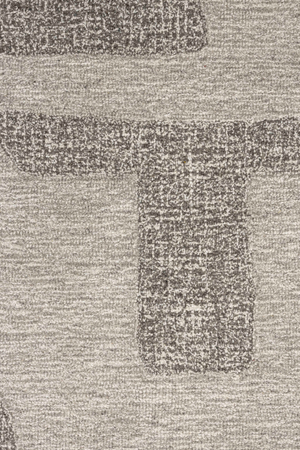 Gray Wool Patterned Rug 5' x 7'5" | Zuiver Frantic | OROA.com