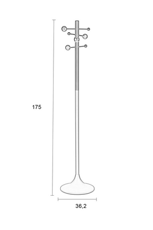 Rubber Wood Coat Rack | Zuiver Jason | Oroa.com