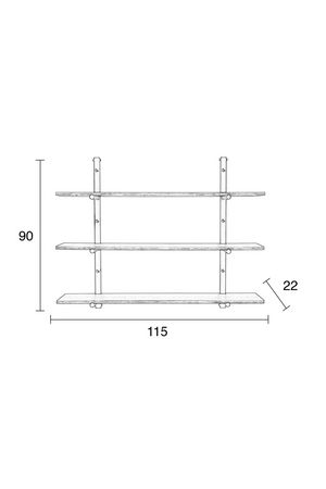 Three Layer Wall Shelf | Zuiver Bundy | OROA.com
