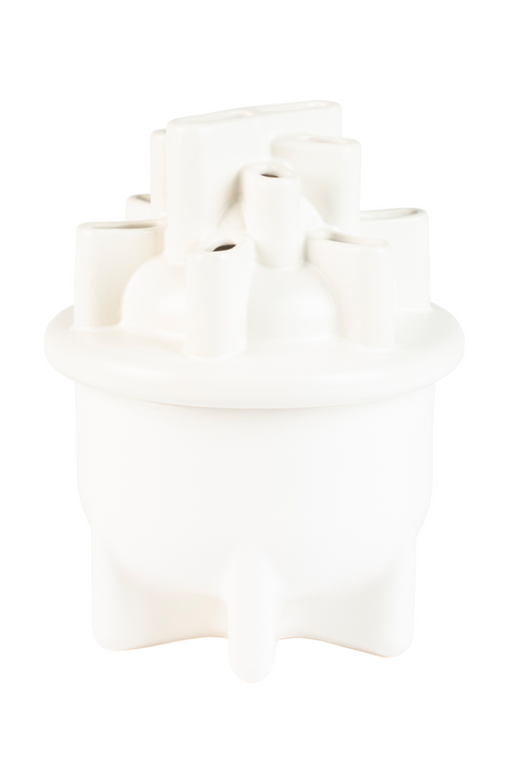 White Ceramic Modern Vase | Zuiver Bassin | OROA.com