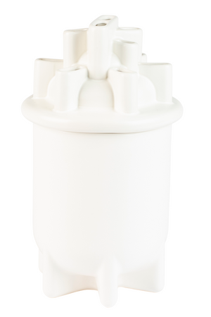 White Ceramic Modern Vase | Zuiver Bassin | OROA.com