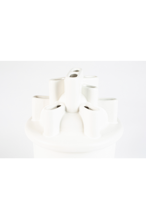 White Ceramic Modern Vase | Zuiver Bassin | OROA.com