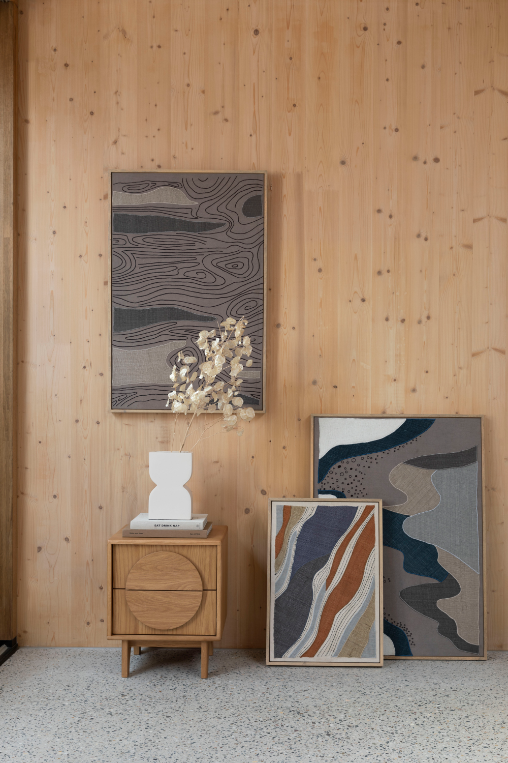Neutral-Toned Abstract Wall Art | Zuiver Shallow | OROA.com