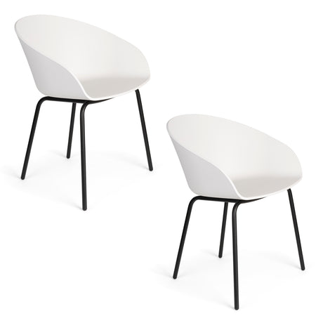   Modern European furniture - Curved Molded Dining Armchairs (2) - www.oroa.com | Oroa.com