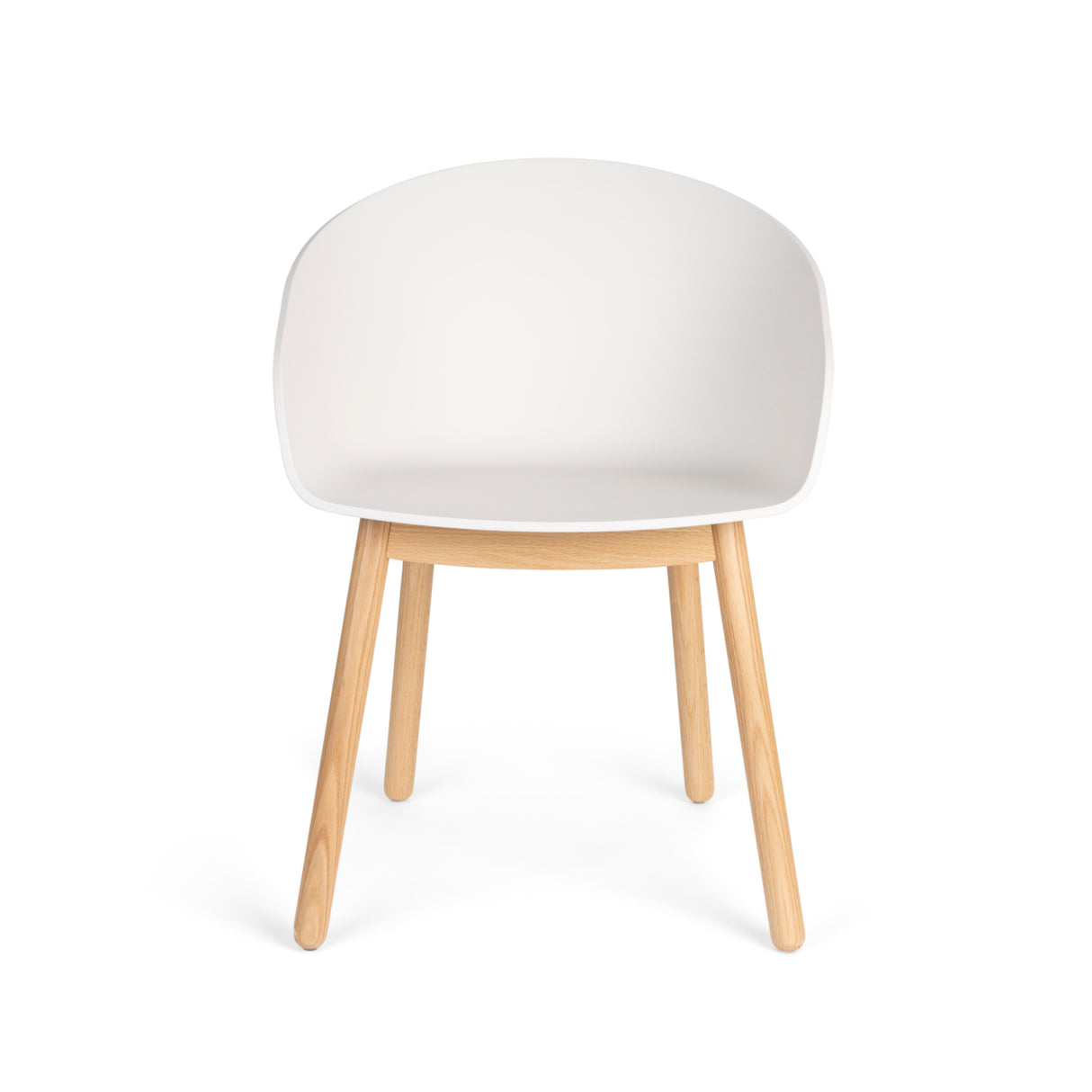   Modern European furniture - Oak Legged Molded Dining Armchairs (2) - www.oroa.com | Oroa.com