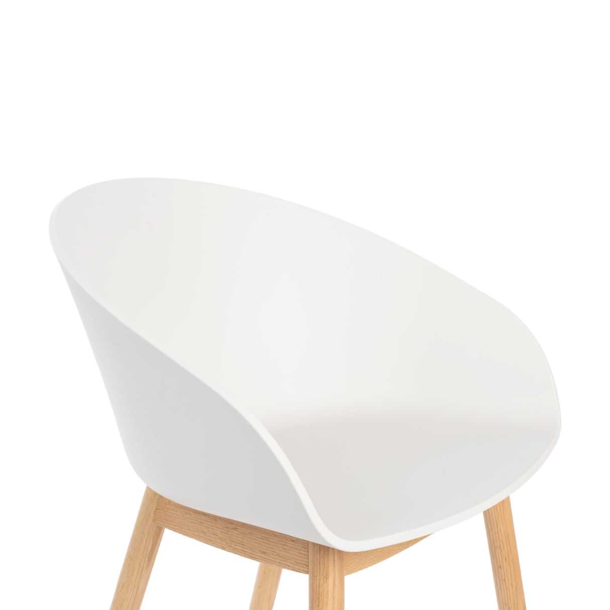   Modern European furniture - Oak Legged Molded Dining Armchairs (2) - www.oroa.com | Oroa.com