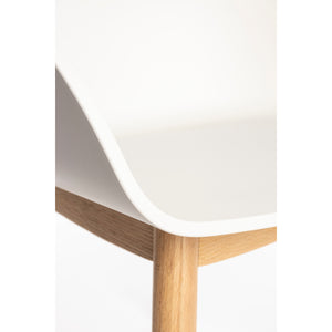   Modern European furniture - Oak Legged Molded Dining Armchairs (2) - www.oroa.com | Oroa.com