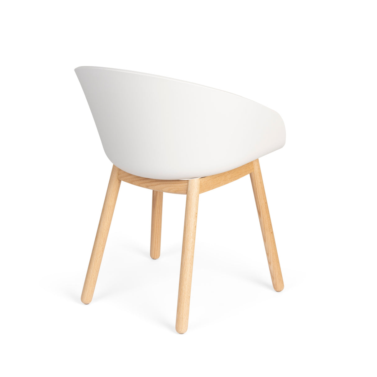   Modern European furniture - Oak Legged Molded Dining Armchairs (2) - www.oroa.com | Oroa.com