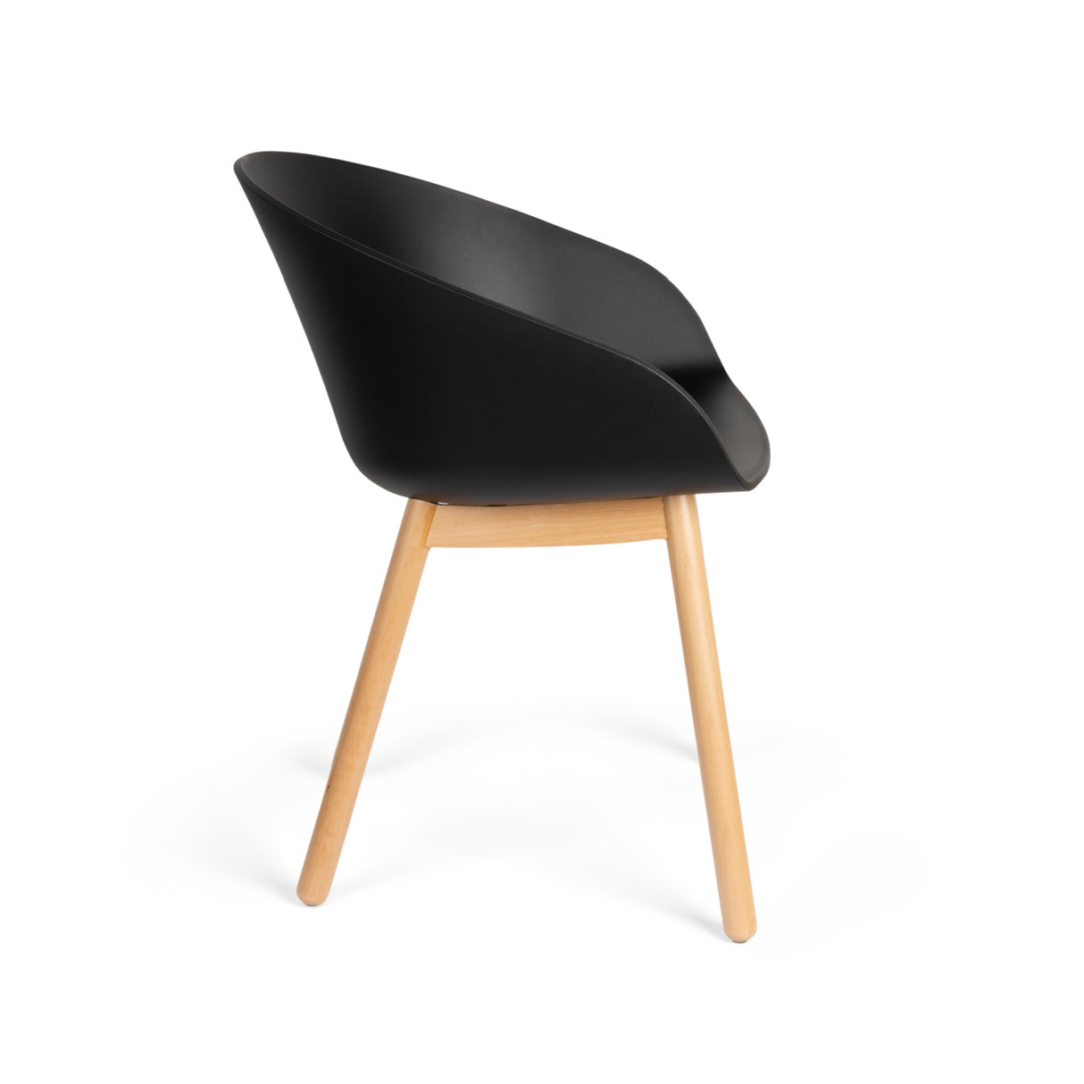   Modern European furniture - Oak Legged Molded Dining Armchairs (2) - www.oroa.com | Oroa.com