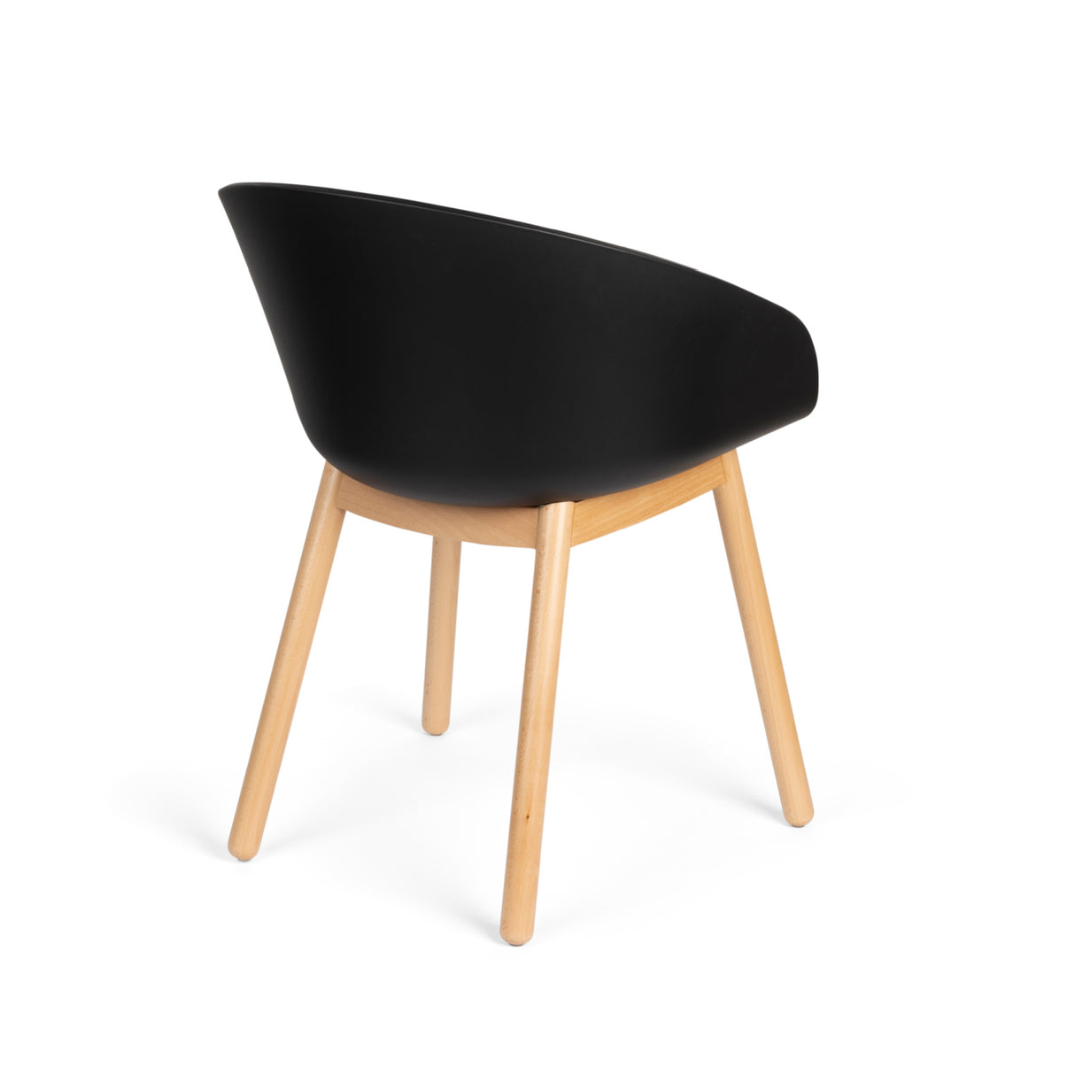  Modern European furniture - Oak Legged Molded Dining Armchairs (2) - www.oroa.com | Oroa.com