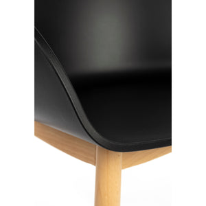   Modern European furniture - Oak Legged Molded Dining Armchairs (2) - www.oroa.com | Oroa.com