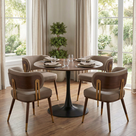   Wooden Pedestal Dining Table | Oroa.com
