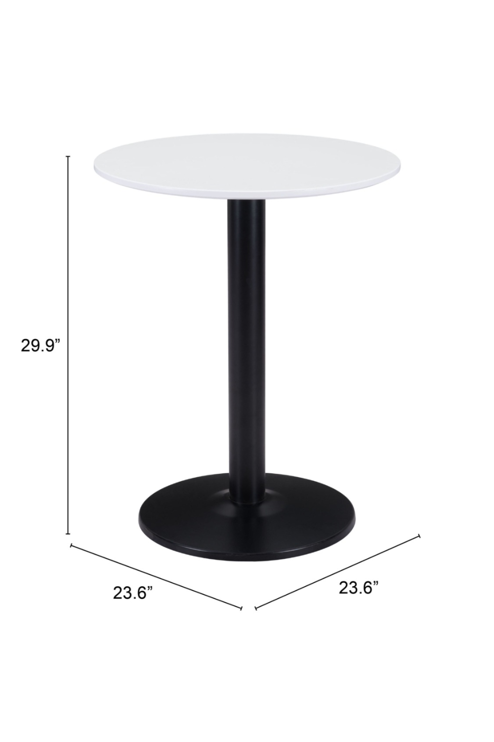 White Bistro Table | OROA Modern Alto | Oroa.com