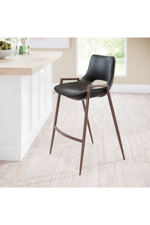Leather Counter Stools (2) | OROA Modern Desi | Oroa.com