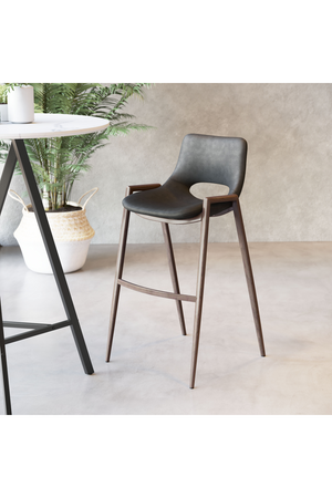 Leather Bar Stools (2) | OROA Modern Desi | Oroa.com