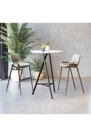 Leather Bar Stools (2) | OROA Modern Desi | Oroa.com