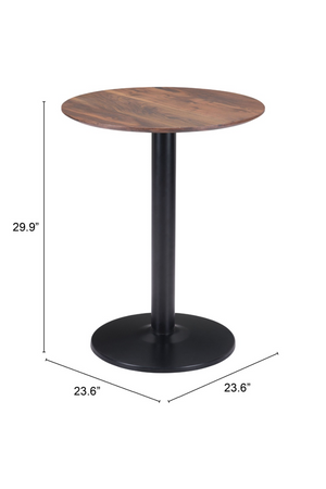 Brown Wooden Bistro Table | OROA Modern Alto | Oroa.com