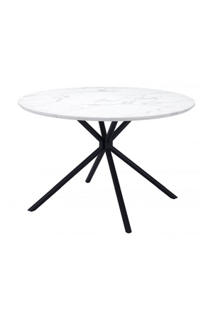 Round Marble Print Dining Table | OROA Modern Amiens | Oroa.com