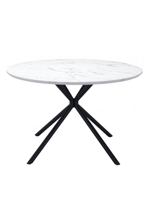 Round Marble Print Dining Table | OROA Modern Amiens | Oroa.com