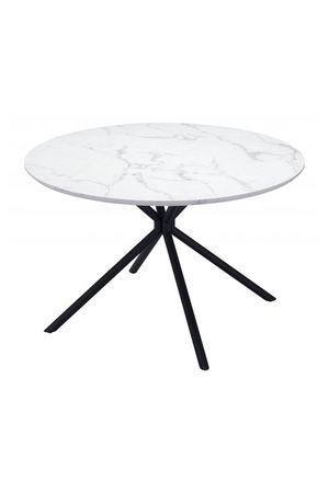 Round Marble Print Dining Table | OROA Modern Amiens | Oroa.com