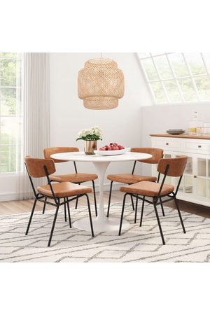 White Pedestal Dining Table | OROA Modern Phoenix | Oroa.com