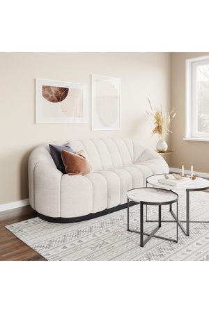 Shearling Channeled Sofa | OROA Modern Bhutan | Oroa.com