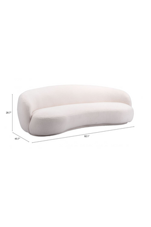 Cream Curved Sofa | OROA Modern Tibet | Oroa.com