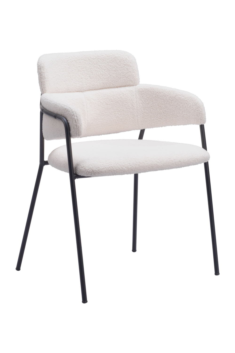Shearling Style Dining Chairs (2) | OROA Modern Marcel | Oroa.com