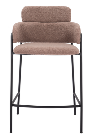 Shearling Style Counter Stools (2) | OROA Modern Marcel | Oroa.com