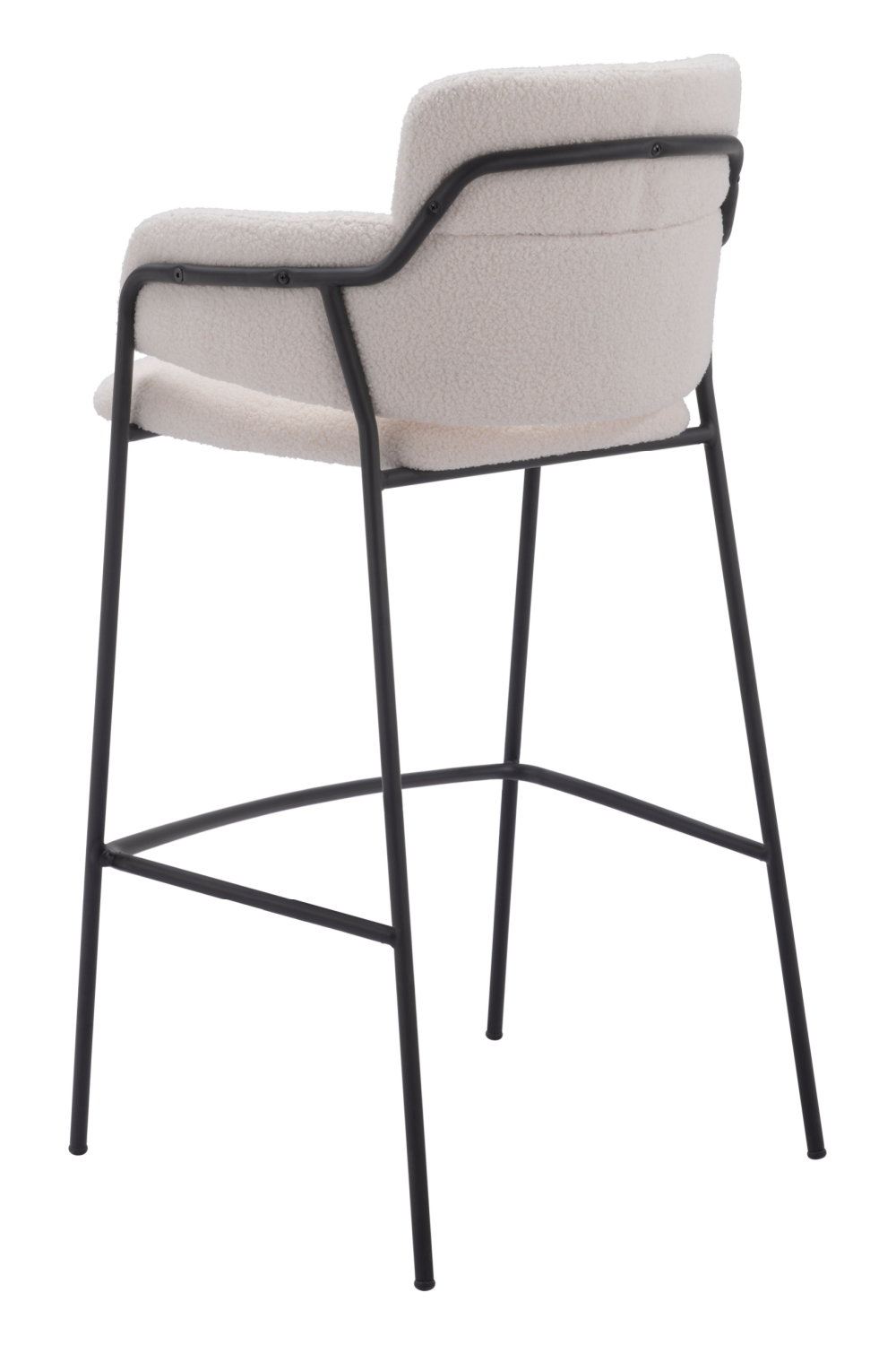 Shearling Style Bar Stools (2) | OROA Modern Marcel | Oroa.com