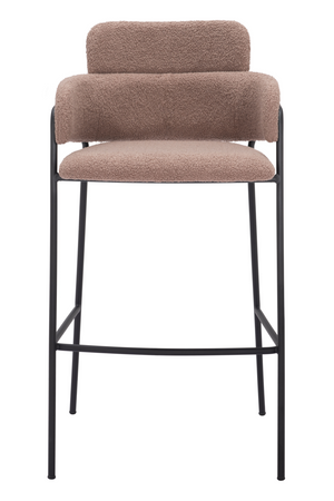 Shearling Style Bar Stools (2) | OROA Modern Marcel | Oroa.com