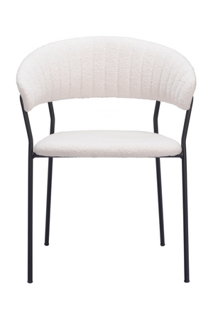 Cream Shearling Dining Chairs (2) | OROA Modern Josephine | Oroa.com