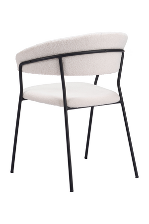 Cream Shearling Dining Chairs (2) | OROA Modern Josephine | Oroa.com