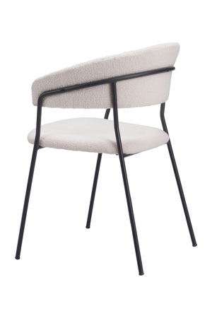 Cream Shearling Dining Chairs (2) | OROA Modern Josephine | Oroa.com