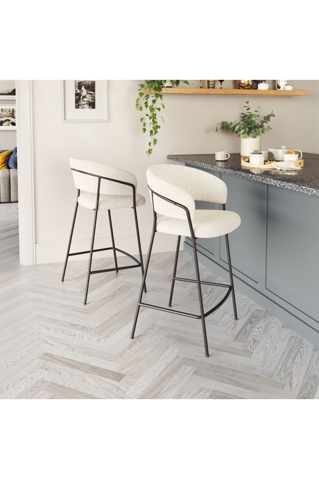 Curved-Back Counter Stools (2) | OROA Modern Josephine | Oroa.com