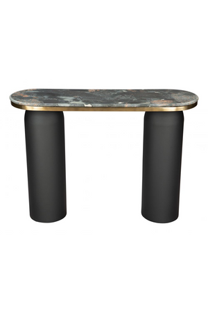 Black Marble Console Table | OROA Modern Luxor