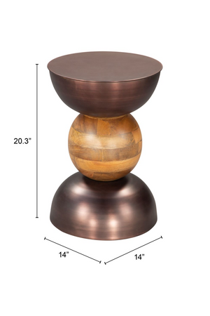   Stacked Bronze Side Table | Oroa.com