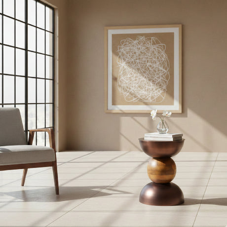   Stacked Bronze Side Table | Oroa.com