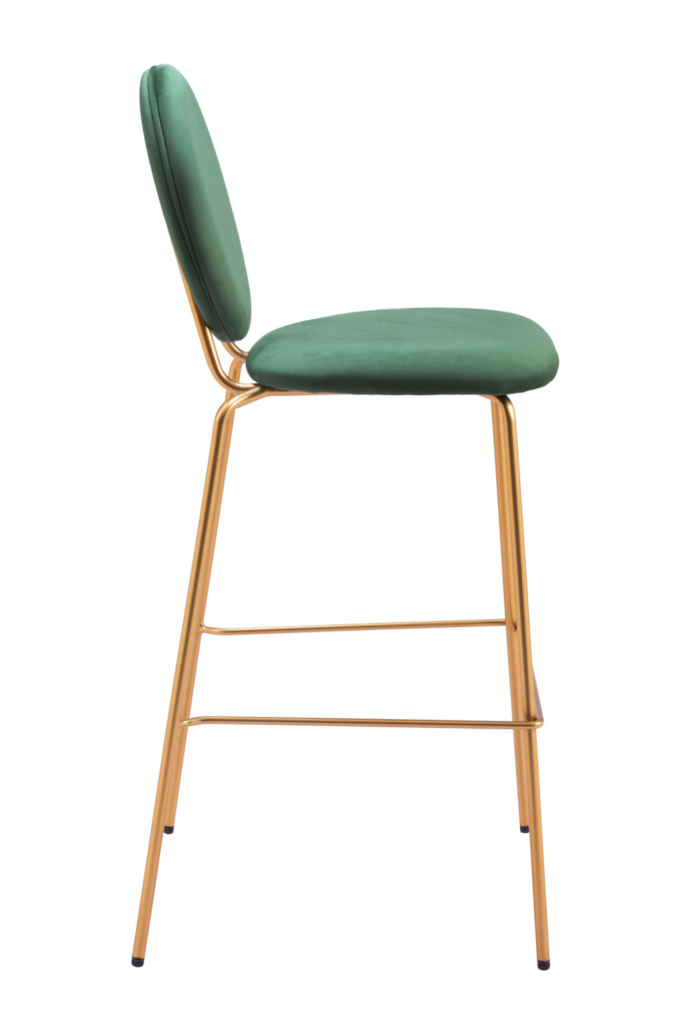 Green Velvet Bar Stools (2) | OROA Modern Odessa | Oroa.com