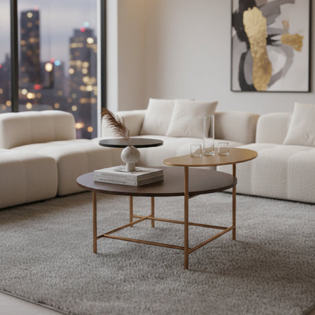 Multicolored Wooden Coffee Table | OROA Modern Viken