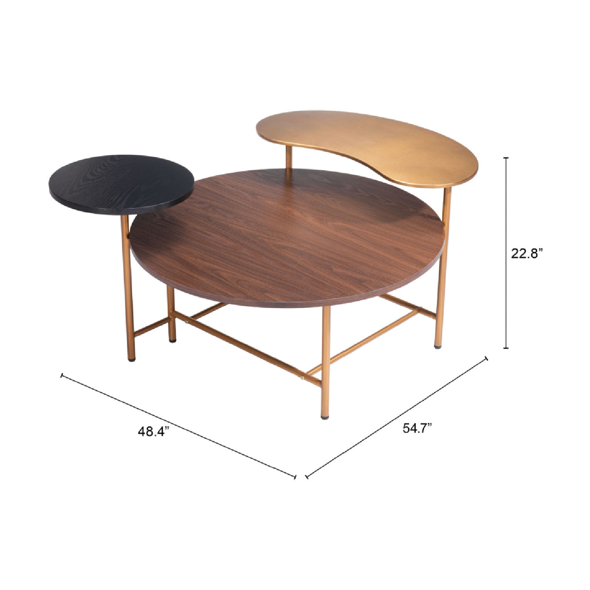   Multicolored Wooden Coffee Table | Oroa.com