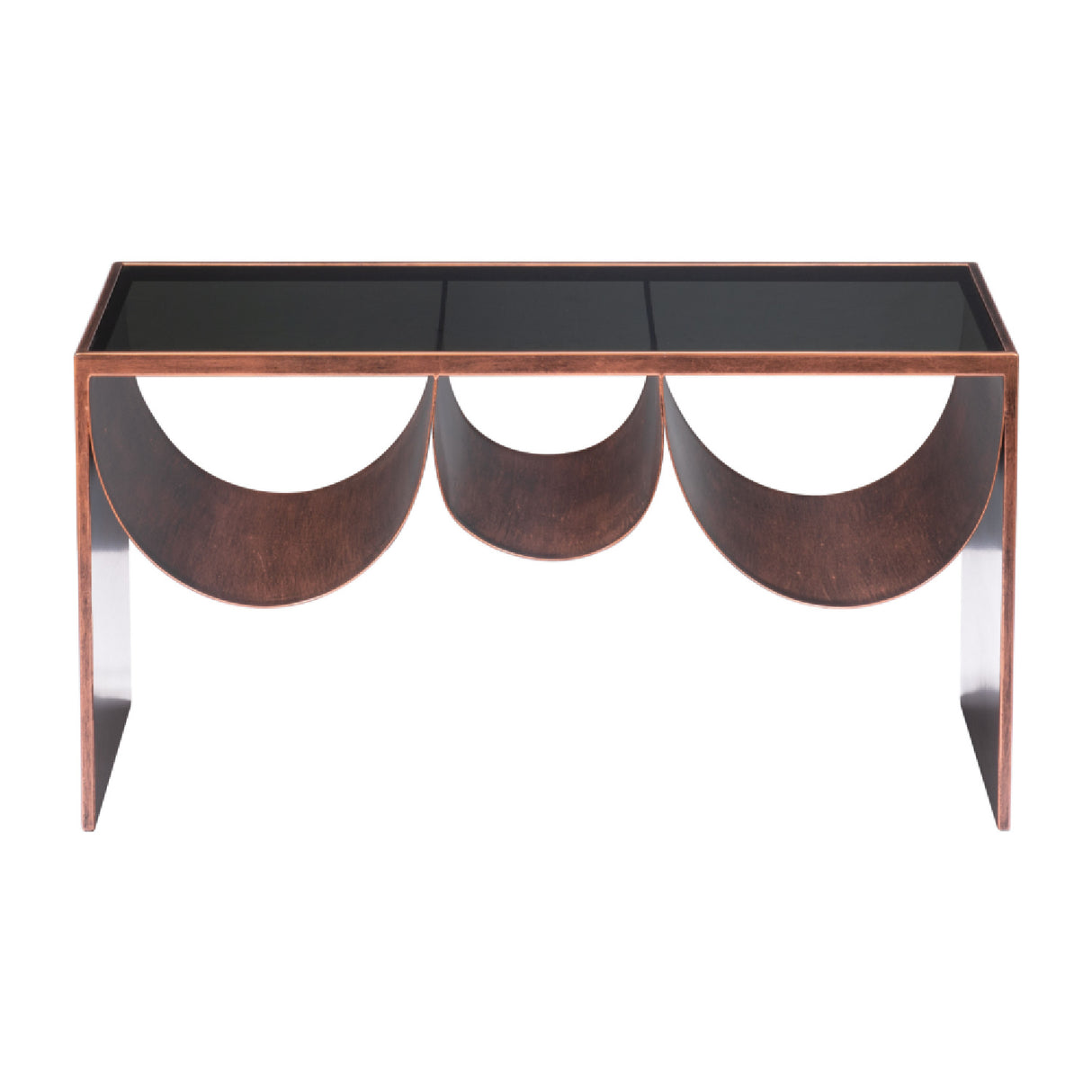   Rectangular Black Glass Coffee Table | Oroa.com