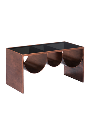 Rectangular Black Glass Coffee Table | OROA Modern Aveiro | Oroa.com
