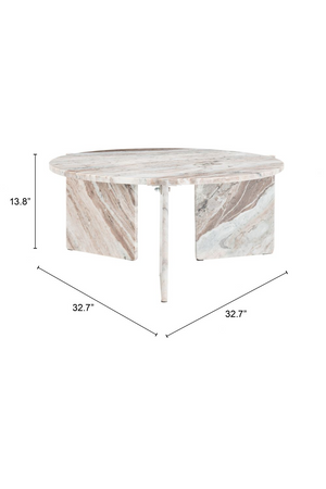 Round Marble Coffee Table | OROA Modern Lancaster | Oroa.com