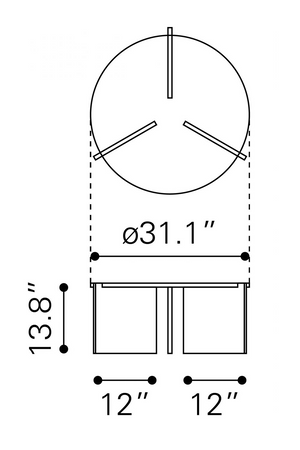 Round Marble Coffee Table | OROA Modern Lancaster | Oroa.com