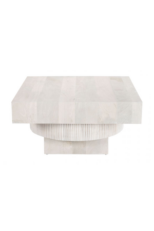 Whitewashed Mango Wood Coffee Table | OROA Modern Trani | Oroa.com
