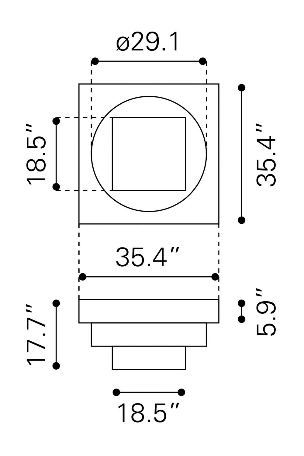 Whitewashed Mango Wood Coffee Table | OROA Modern Trani | Oroa.com