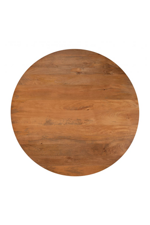 Round Mango Wood Dining Table | OROA Modern Izola | Oroa.com