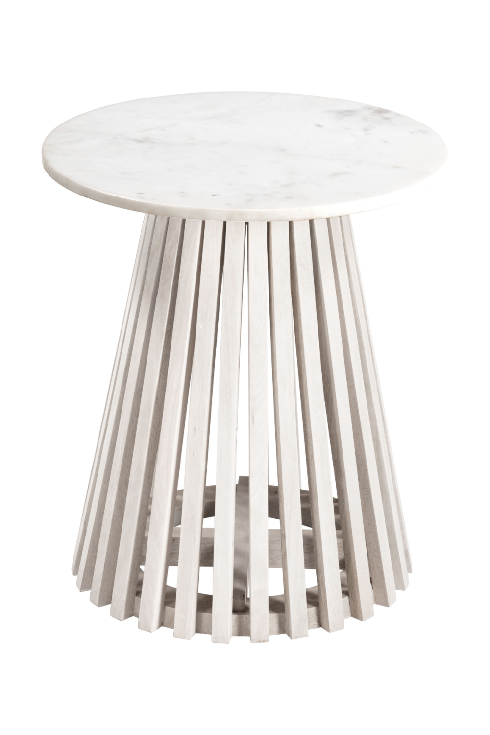 White Marble Round Side Table | OROA Modern Mazara | Oroa.com