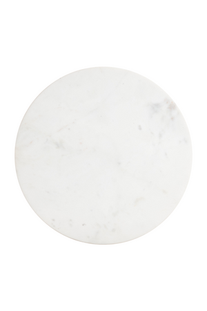 White Marble Round Side Table | OROA Modern Mazara | Oroa.com